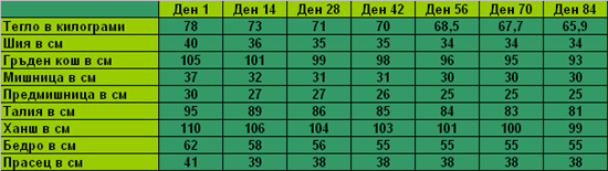 Топене на мазнини - графика и визуализиране