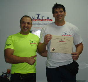 Борис Чимев, N.A.F.A. сертификати