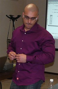 Белчо Христов - по време на лекции е винаги концентриран!